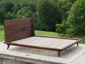Mid century modern platform bed