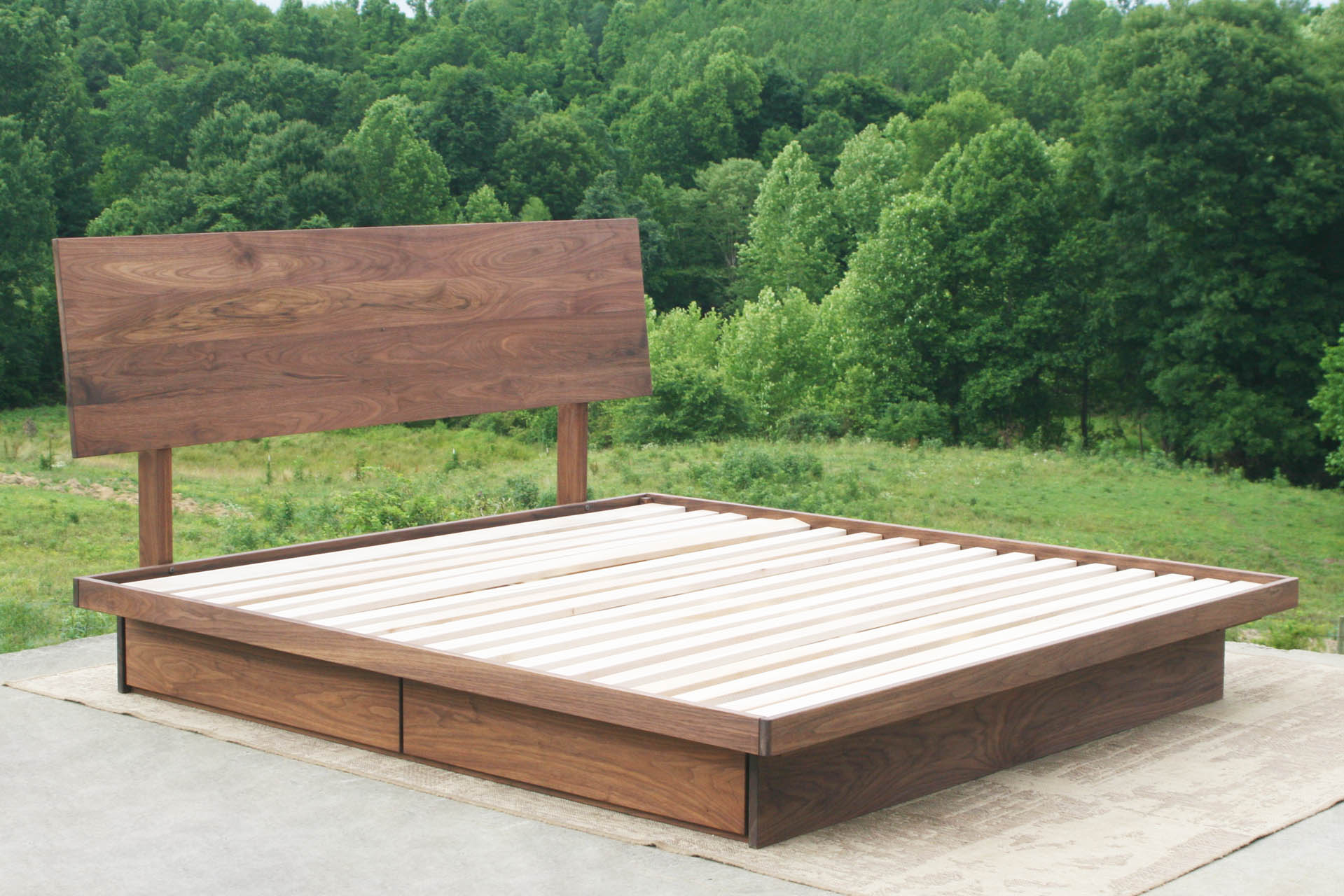 platform storage bed