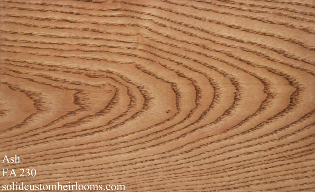 ash with a light brown stain