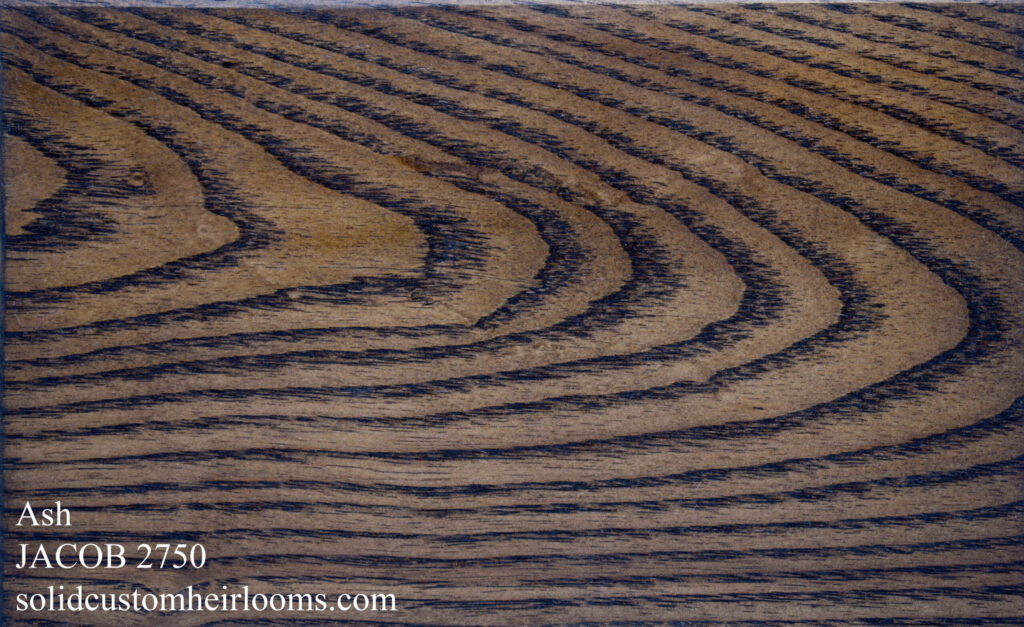 ash with a brown stain