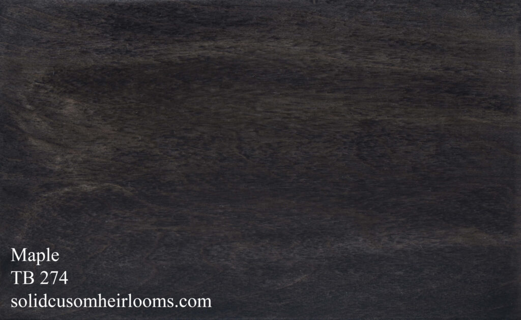maple with a black stain