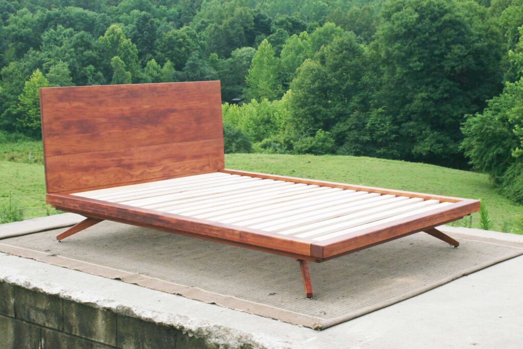 Mid century platform bed