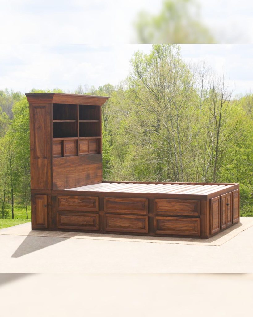 Walnut Captians Bed