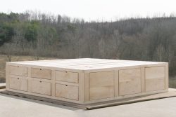 Mates bed with 6 drawers on 1 side