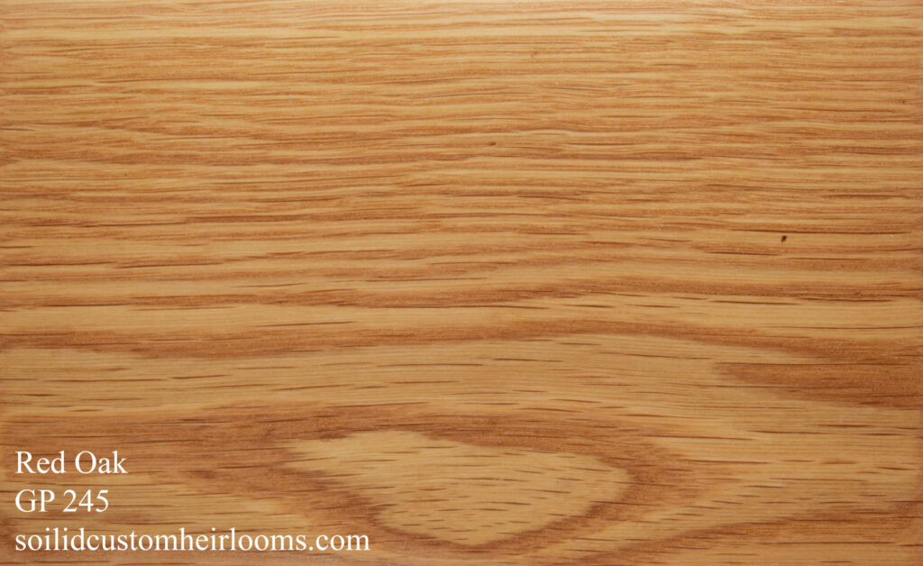 red oak with a honey stain