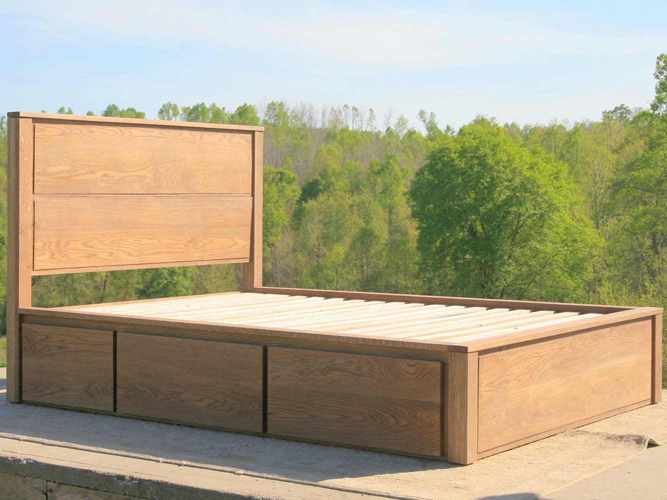 twin storage bed