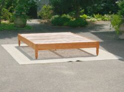 Platform Bed with turned corner posts side view