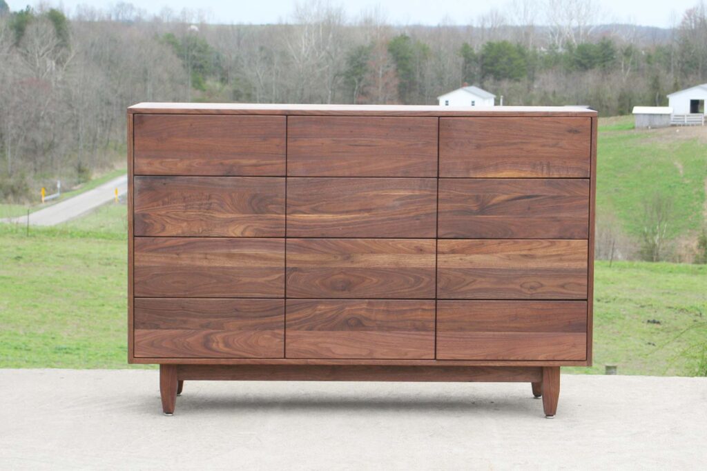 Solid Walnut wood dresser