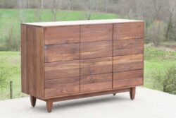 12 Drawer Dresser Chest with Inset Drawers and Flat Panels front view