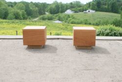 Low side table with no drawer front view