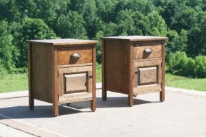 Bedside Cabinet with drawer and 1 door side view