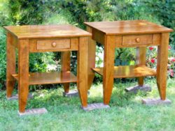 Bedside Table with small drawer side view