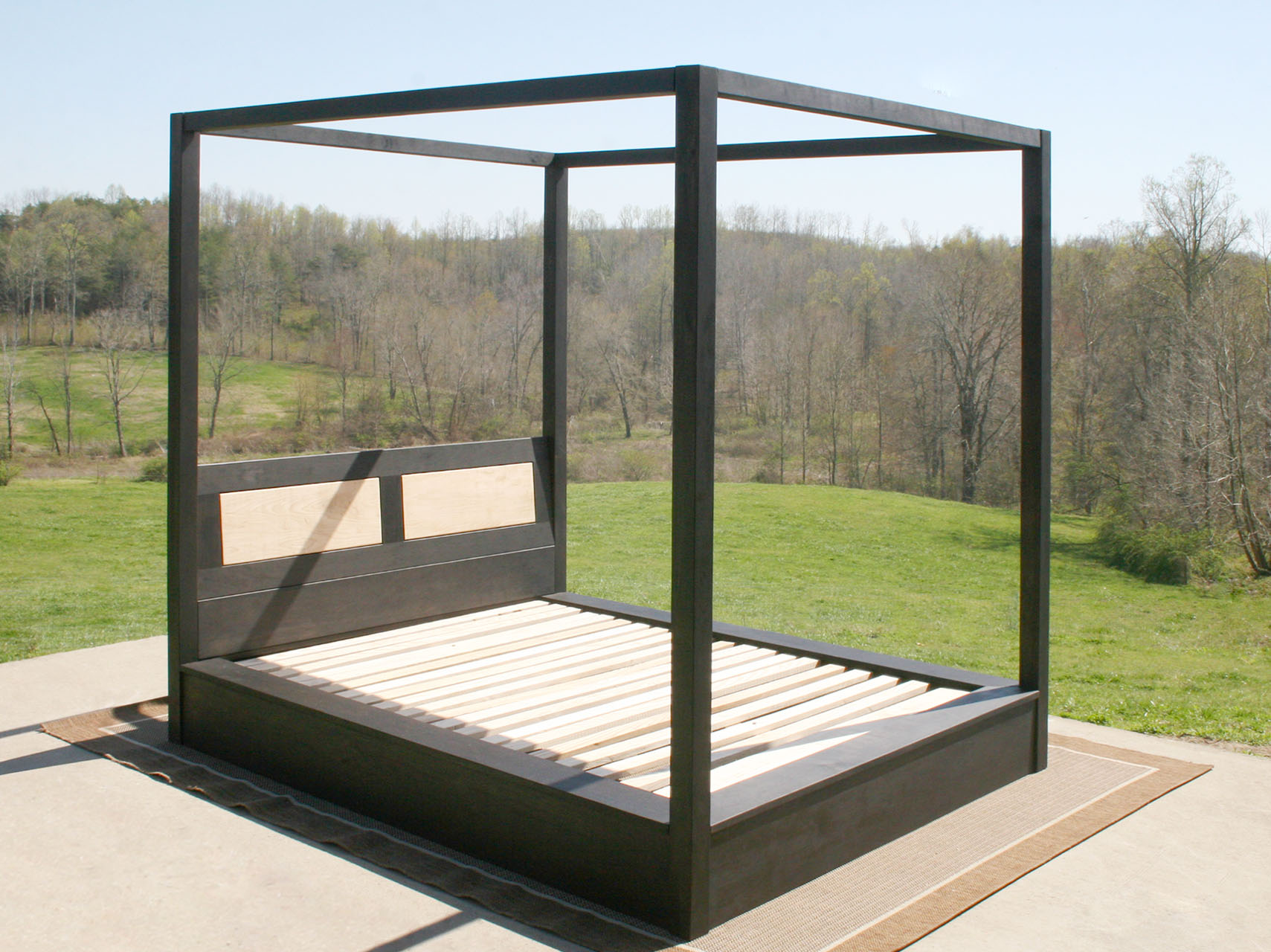Canopy Bed with Large Rails cbfwv1s