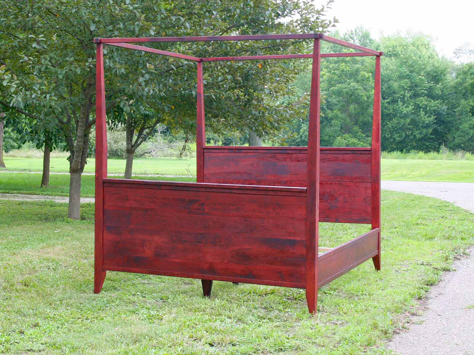 Canopy Bed with Tall Headboard and Footboard ccrnp4