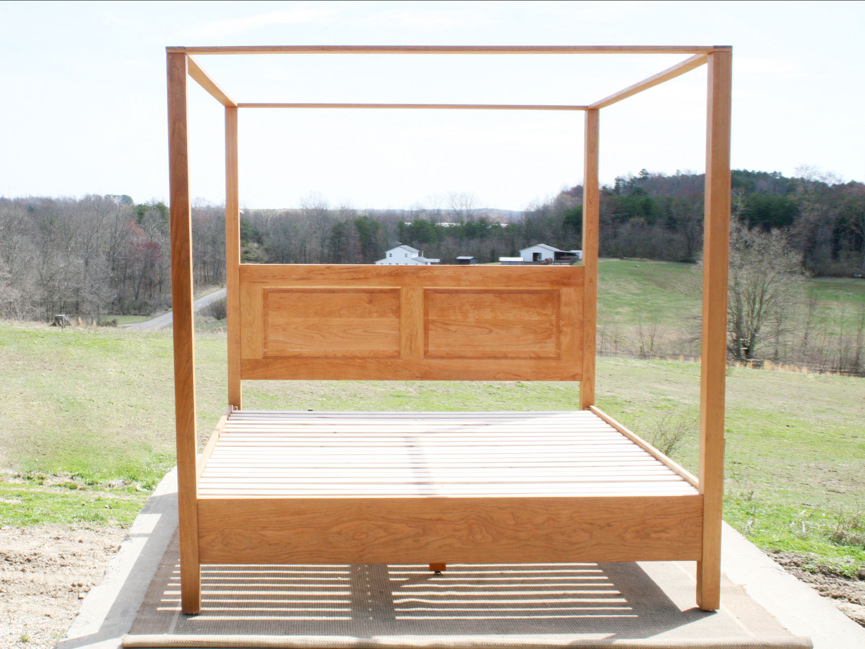 Canopy Bed with headboard and square posts ccrnp8