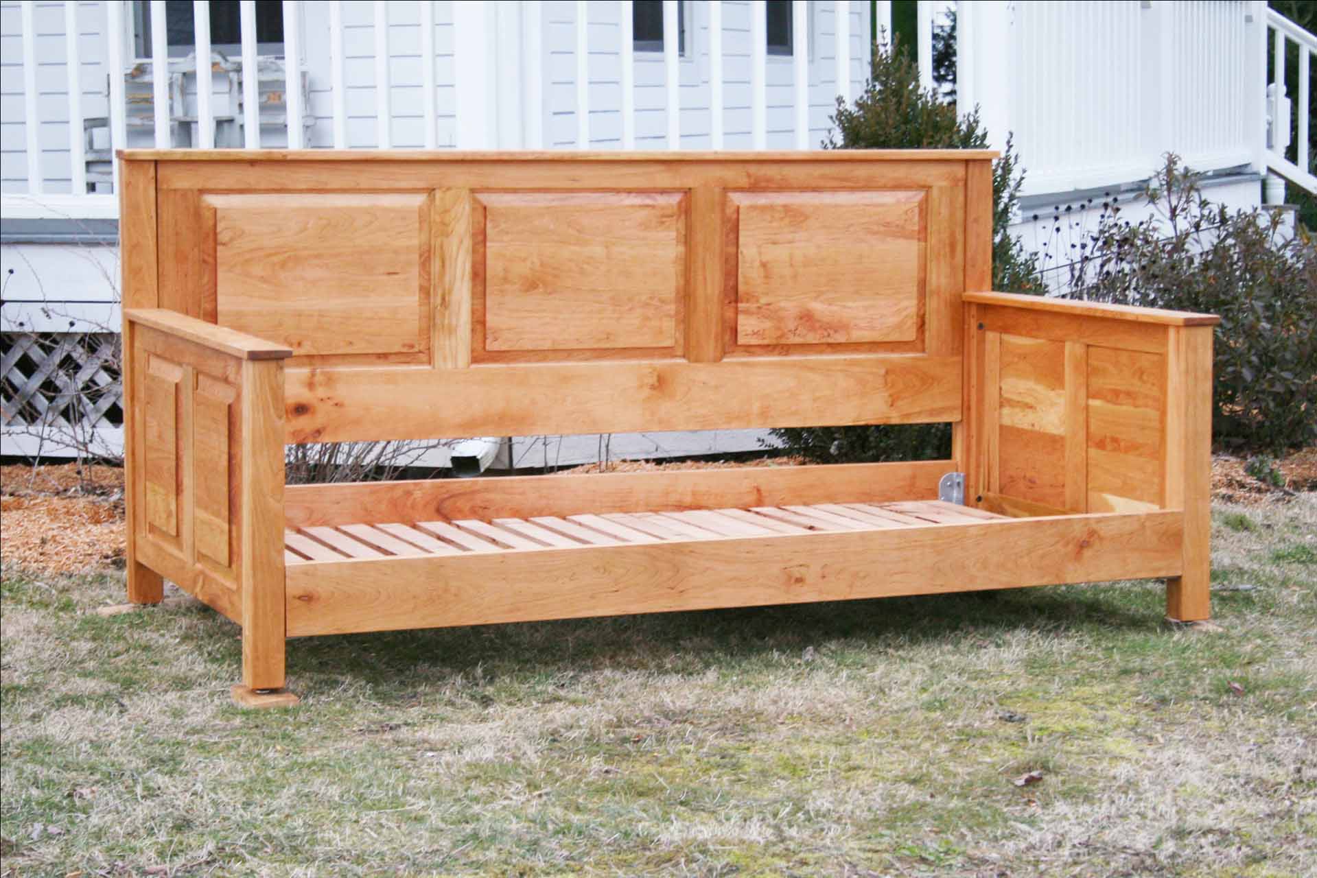 Day bed with paneled back and sides dcrnp1