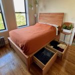 Full bed with storage