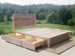 Low Storage Bed with 6 drawers out