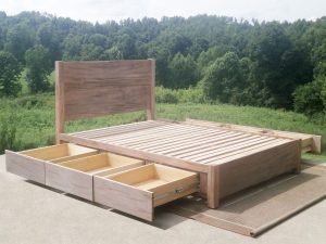 Low Storage Bed with 6 drawers out
