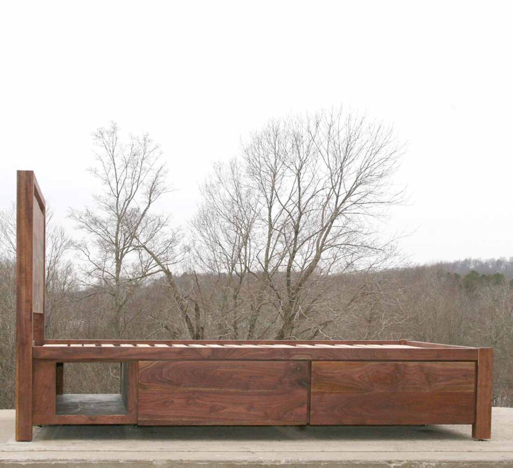 twin storage bed