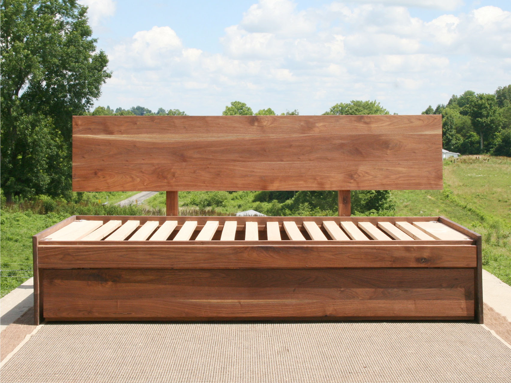 Daybed with trundle and backboard ntrns1
