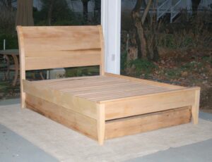 Sleigh Bed with trundle side view