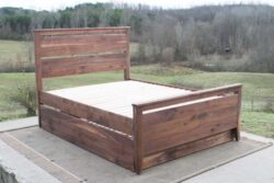 Trundle Bed with headboard and footboard side view