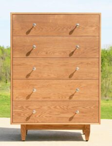 Tall 5 drawer dresser front view