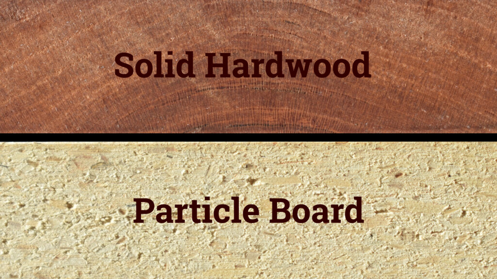 particle board vs solid wood