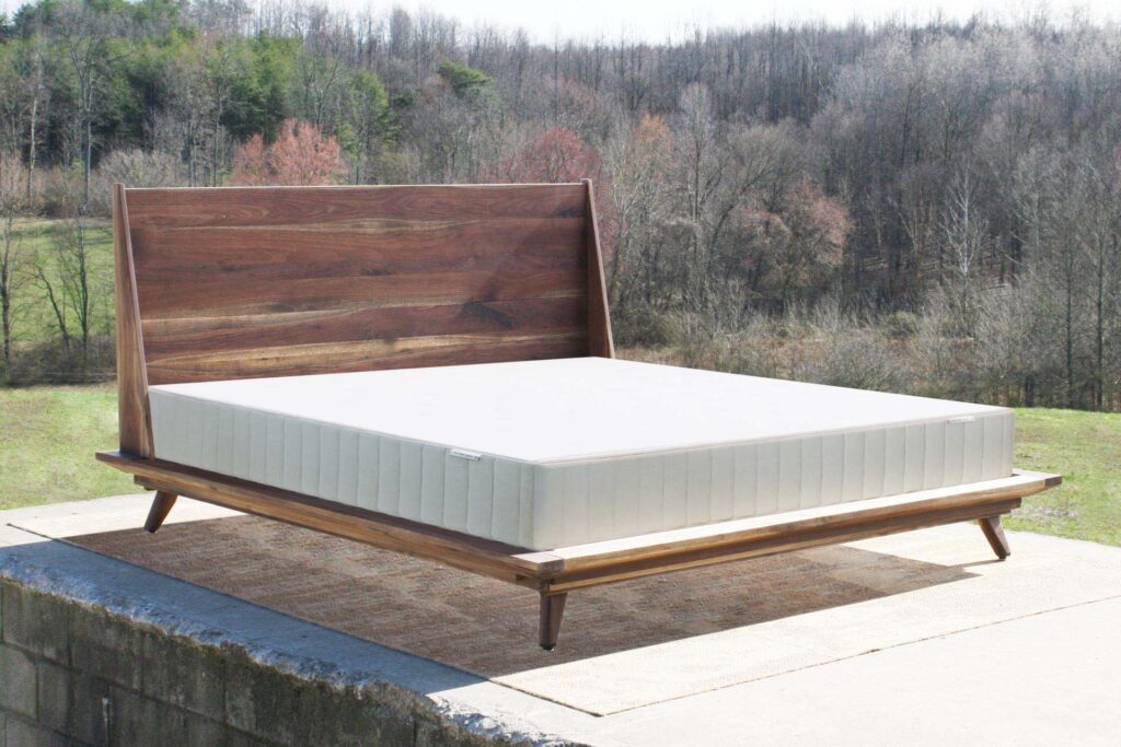 platform bed with mattress