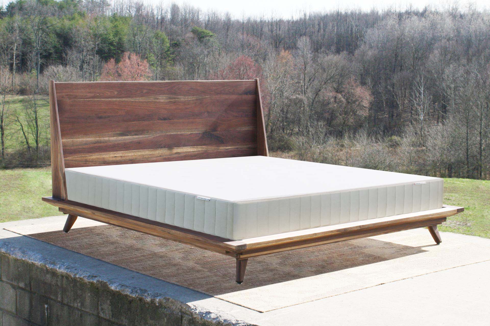 platform bed with mattress