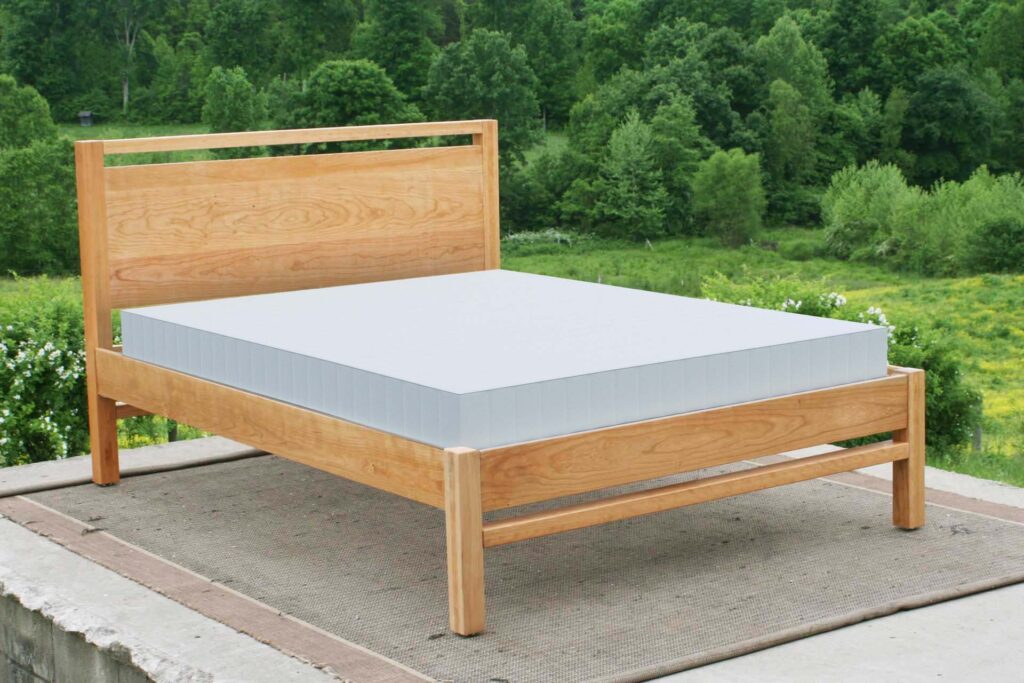 platform bed with memory foam mattress