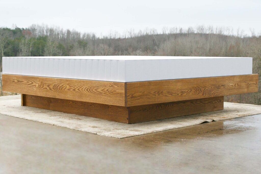floating platform bed with mattress