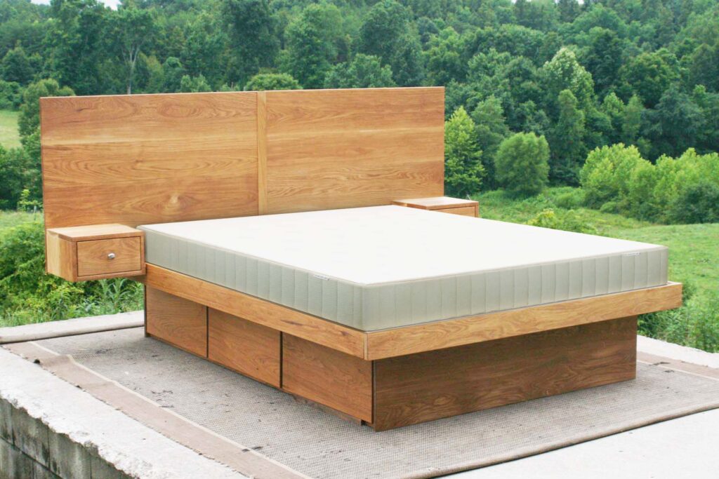 storage bed with built in nightstands