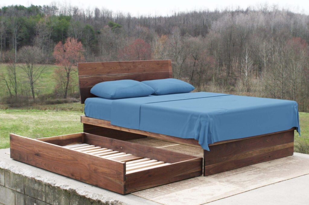 trundle bed with thick mattress