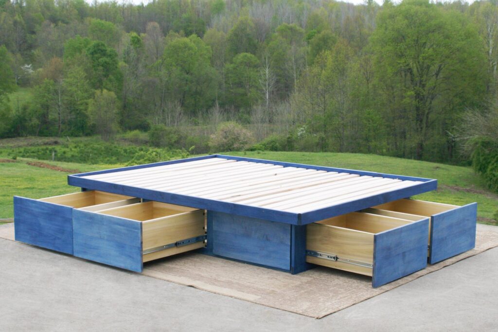 custom storage bed
