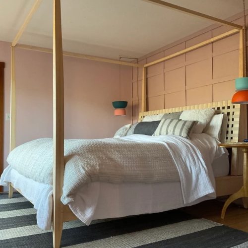 Click to view full screen Canopy bed with organic woven headboard ccrnp1 photo review