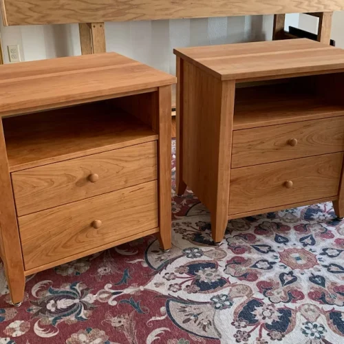Click to view full screen Nightstand with 2 drawers and 1 shelf bt120b photo review