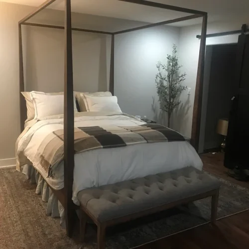 Click to view full screen Canopy bed with Integrated Headboard cbrnv2b photo review