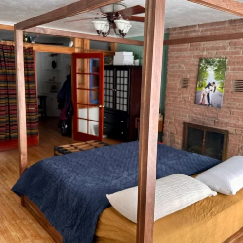 Low Canopy Bed with low platform and large rails cbfsn1 photo review
