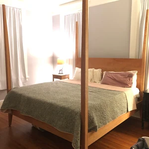 Click to view full screen Four Poster Bed with Slim Tapered Posts nbrnv07-8 photo review