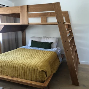 loft bed with wide ladder