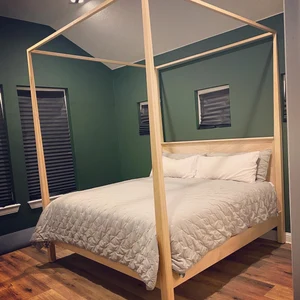 Click to view full screen Canopy bed with Integrated Headboard cbrnv2b photo review