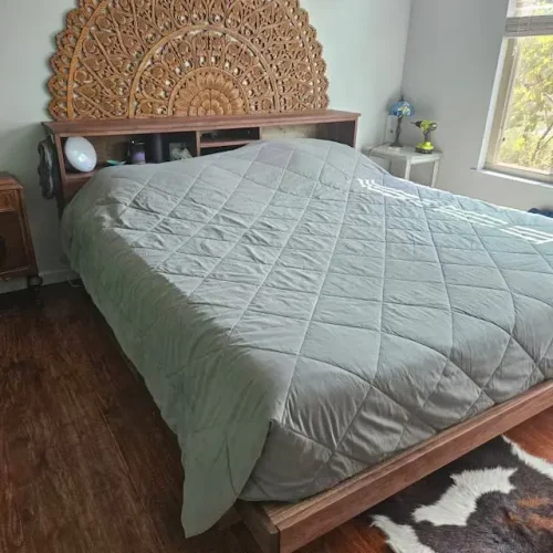Click to view full screen Cantilever storage bed with 4 drawers and headboard NdRsV01 photo review