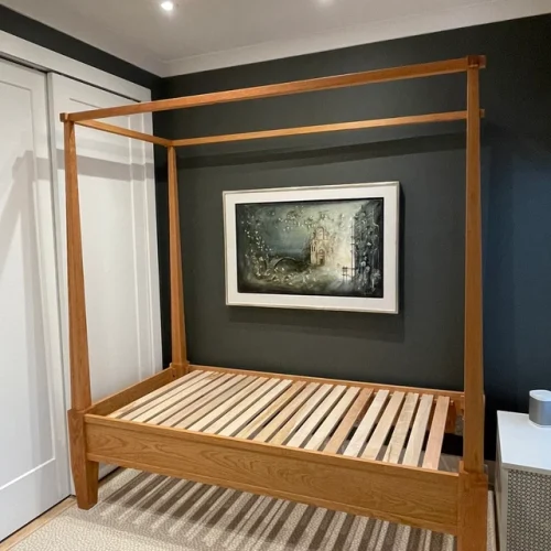 Canopy bed with block feet and tapered posts ccrnv3 photo review