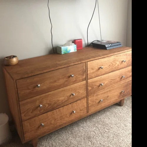 Six drawer dresser with inset drawers and flat panel sides X6320f photo review