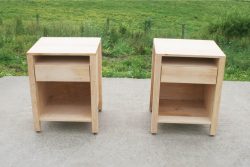 hardwood nightstand