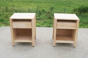 hardwood nightstand